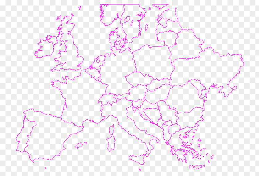 Europe Places Blank Map World PNG