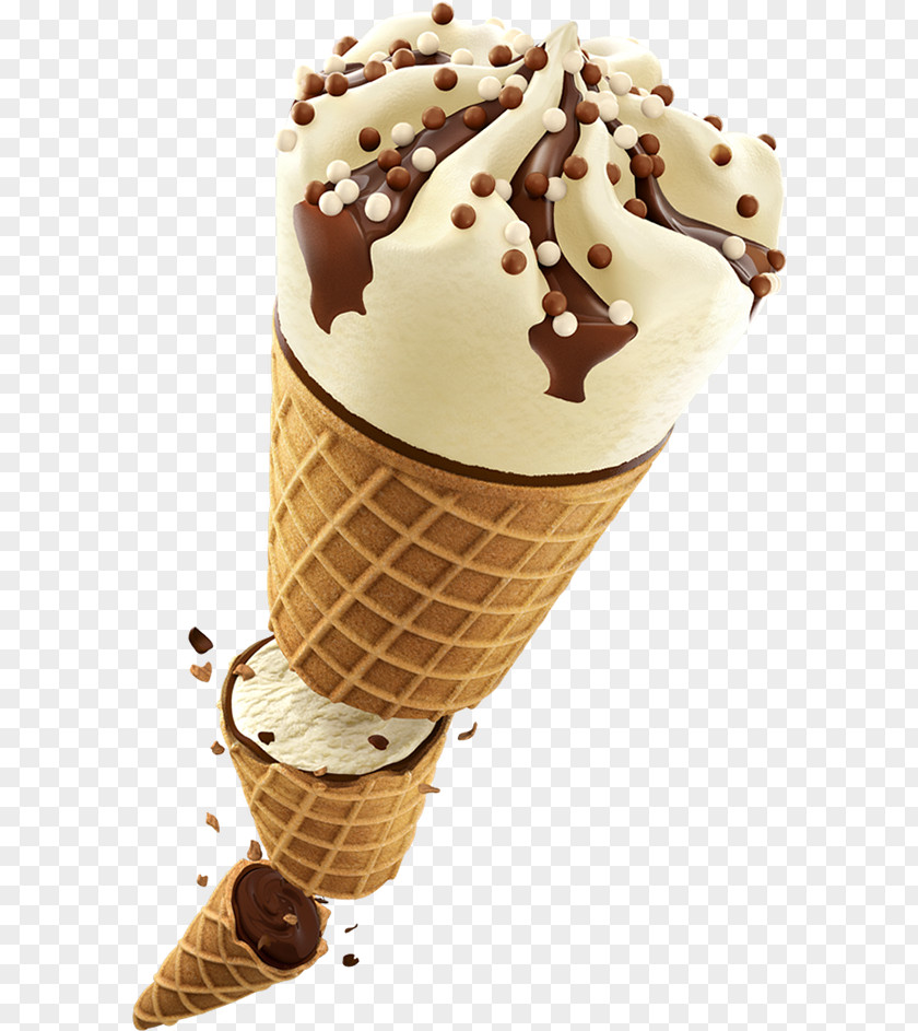 Ice Cream Cones Chocolate Neapolitan PNG