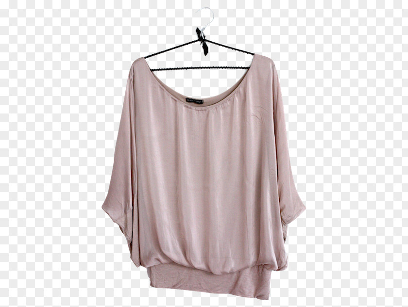 Locket Sleeve Shoulder Pink M Blouse PNG