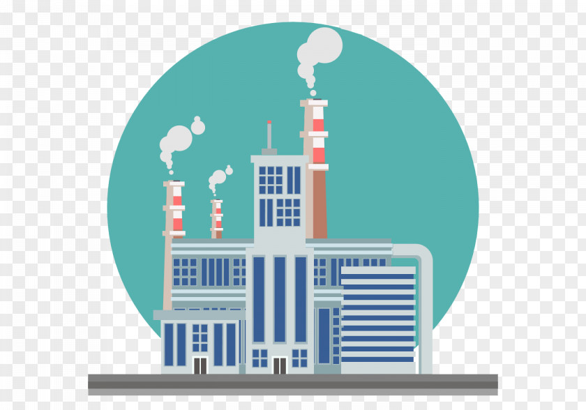Manufacturing Plant Building Vector Graphics Industry Design Paysage Industriel Euclidean PNG