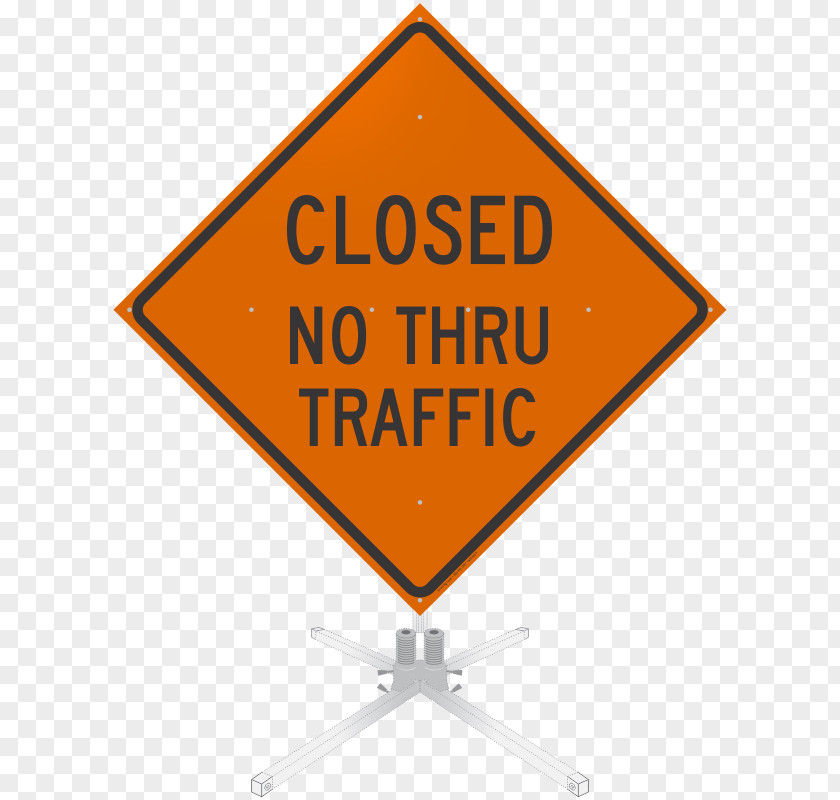 No Thru Traffic Signs Sign Logo Brand Signage Angle PNG