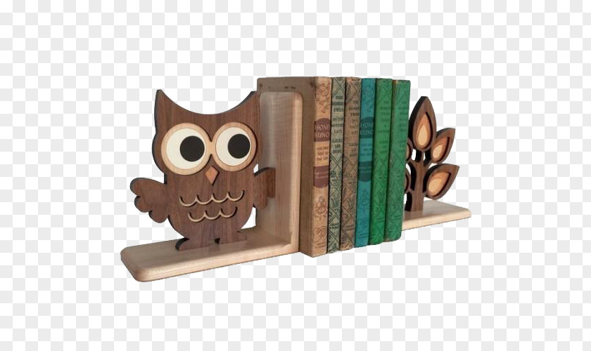 Owl Bookcase Bookend Nursery Woodland Branch PNG
