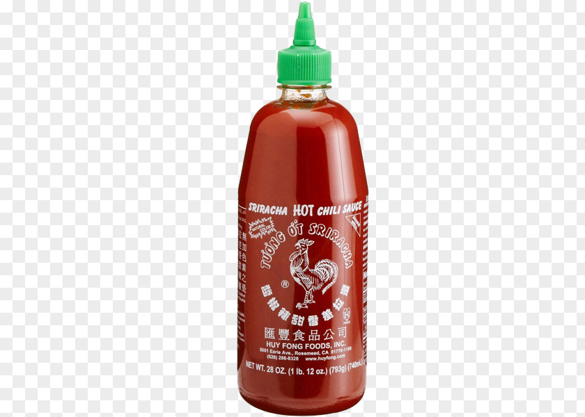 Sauce Bottle Asian Cuisine Salsa Sriracha Hot Huy Fong Foods PNG
