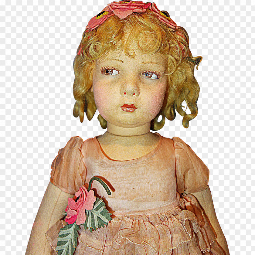 Trevi Fountain Lenci Doll Felt Textile Organdy PNG