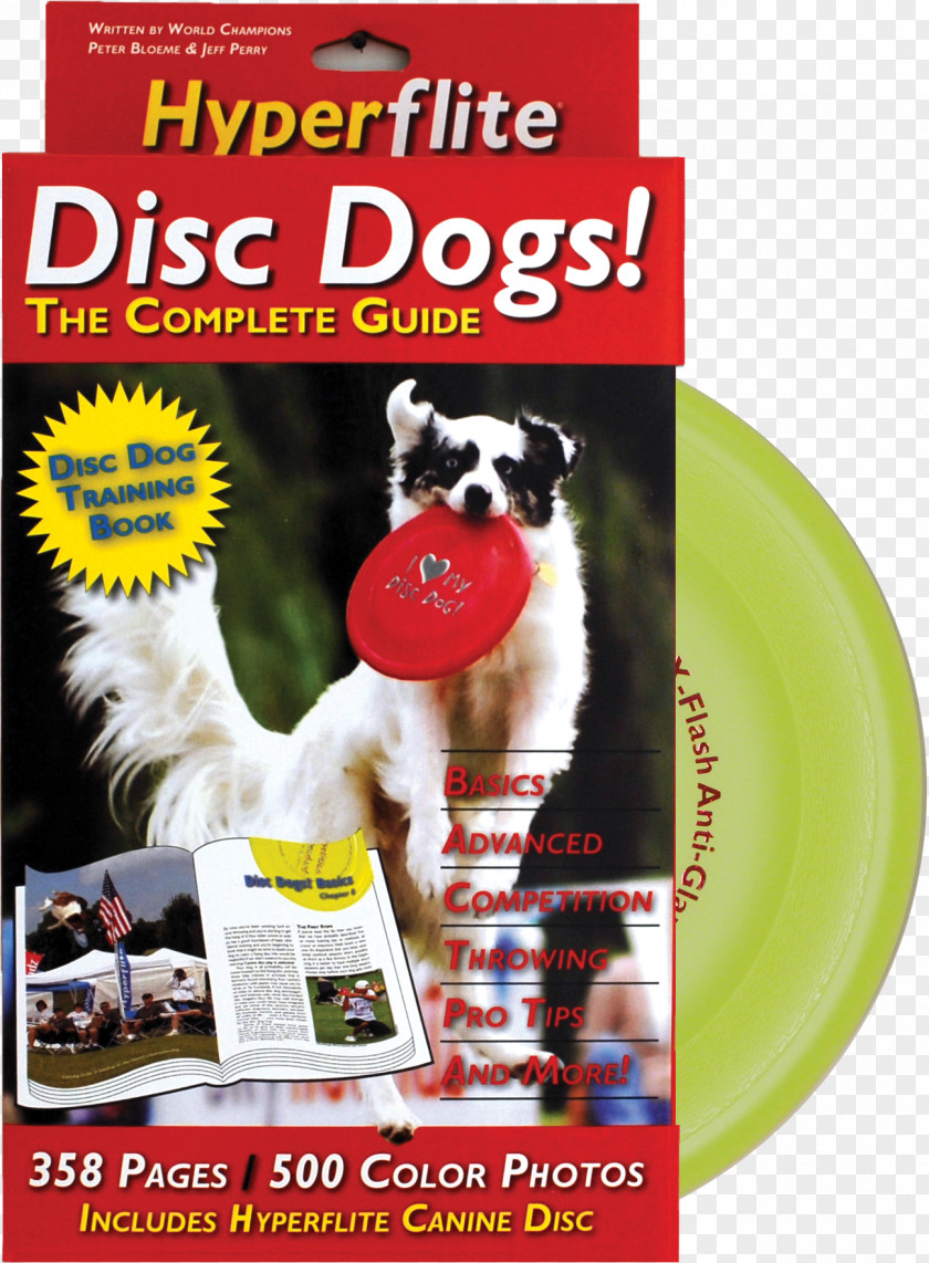 Dog Disc Dogs! The Complete Guide Frisbee Dogs: How To Raise, Train, And Compete Training PNG