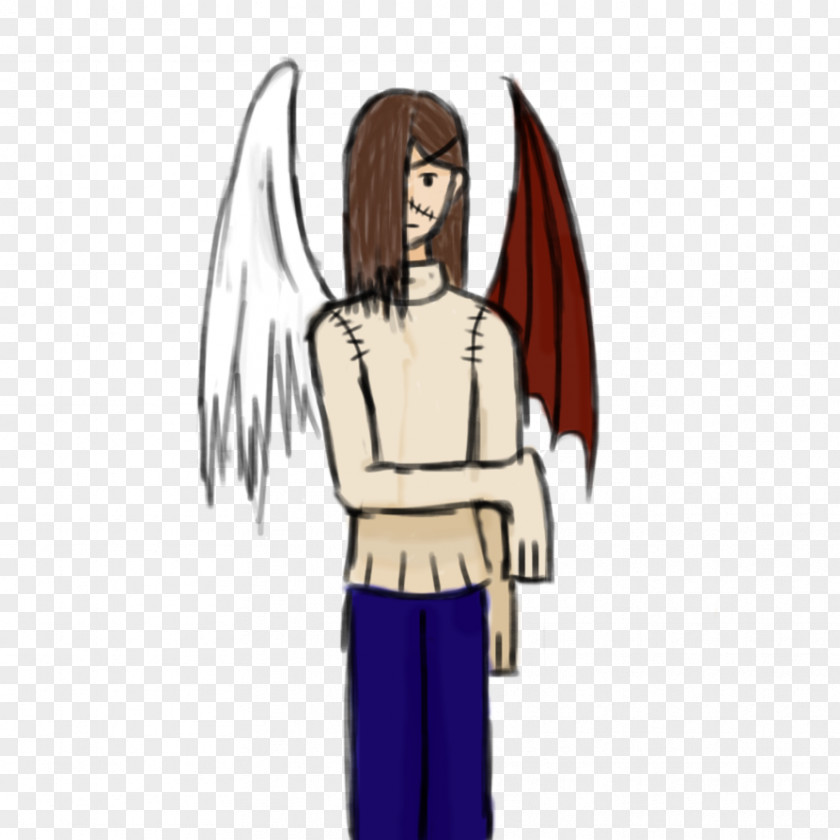 Person Sketch Outerwear Cartoon Legendary Creature Angel M PNG