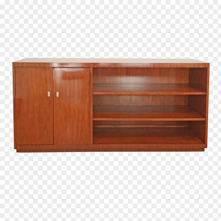 Walnut Shelf Furniture Buffets & Sideboards Drawer Wood Stain PNG