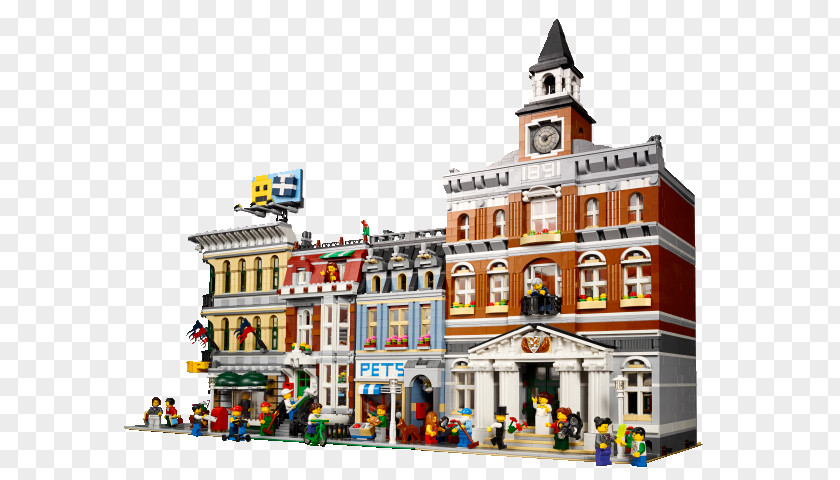 Building Lego Modular Buildings City LEGO 10224 Town Hall PNG