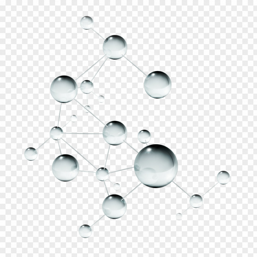 Drops Molecule Euclidean Vector Icon PNG