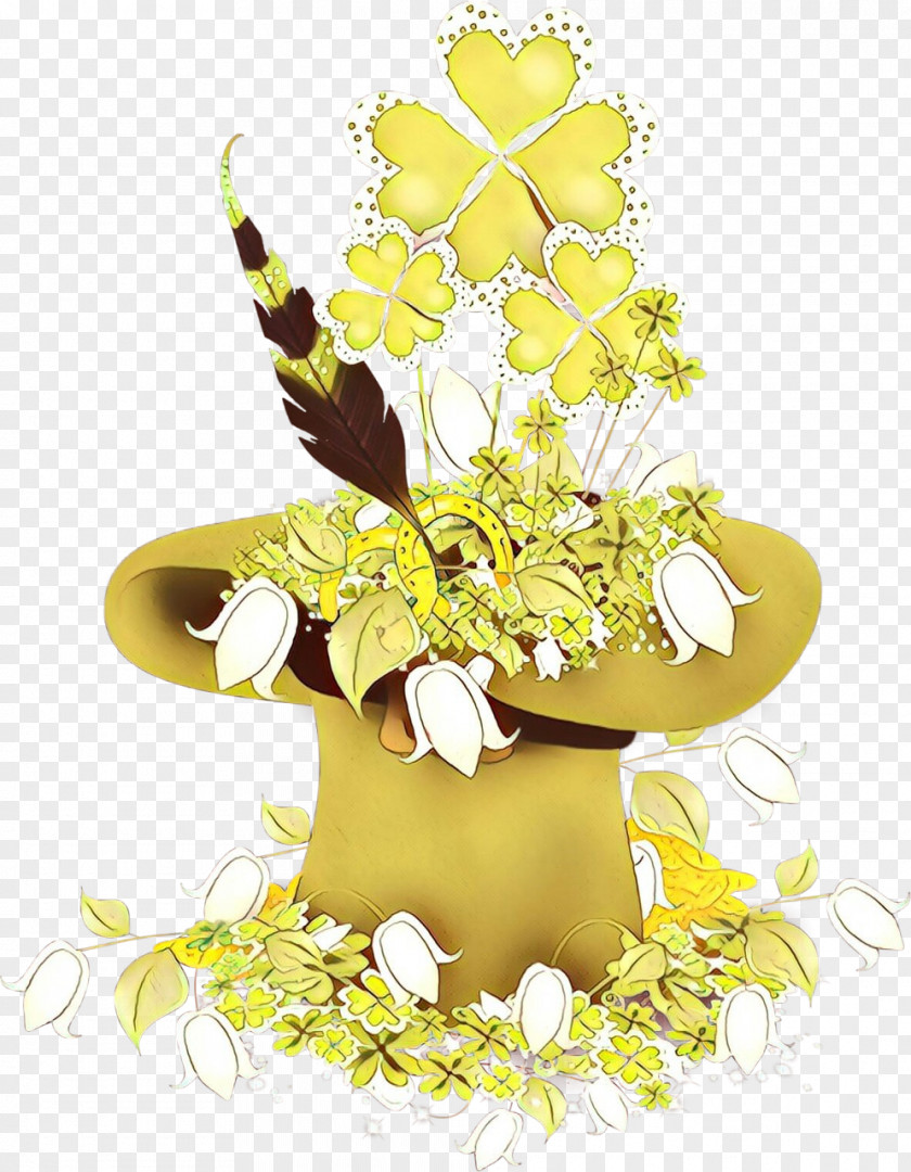 Flowerpot Floristry Yellow Flower Cut Flowers Plant Clip Art PNG