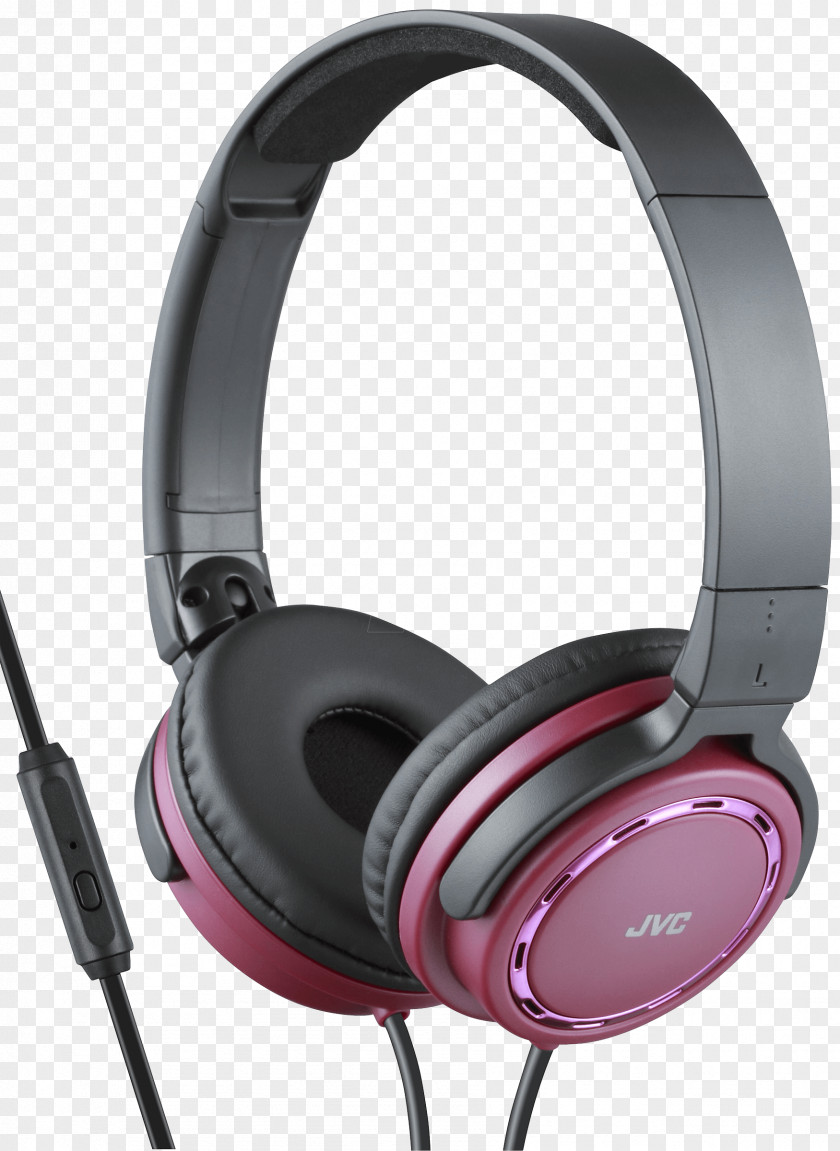 Headphones Ha-Sr525-B-E On-Ear Headband Remote + Mic Black JVC Microphone Electronics PNG