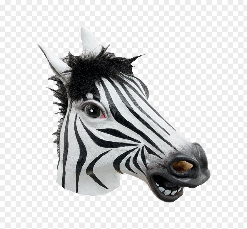 Mask Costume Party Horse Head Latex PNG