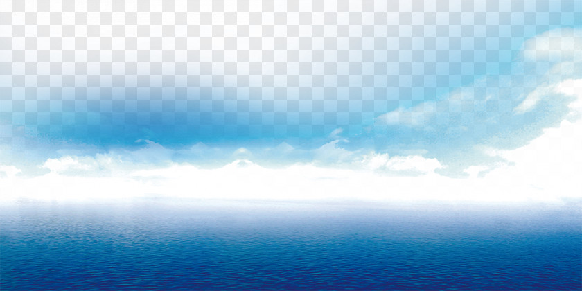 The Atmosphere Is Simple, Fresh, Blue Sky, Sea, Background Cumulus Desktop Wallpaper Sea Sky Water Resources PNG