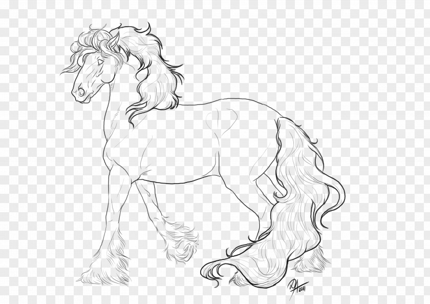 Mustang Gypsy Horse Cob Mane Pony PNG