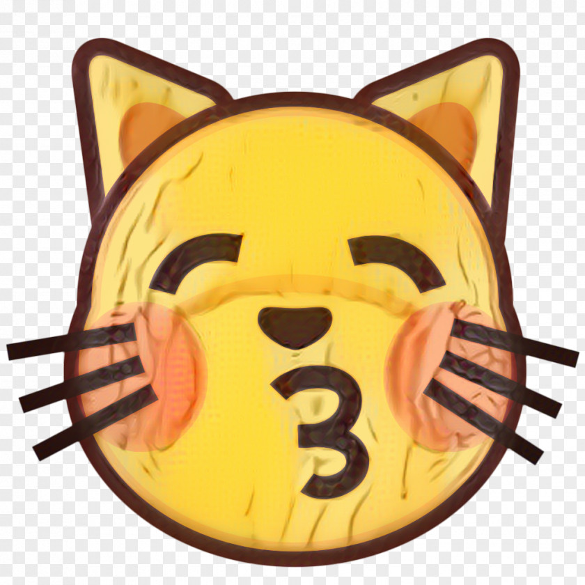 Whiskers Snout Black Heart Emoji PNG