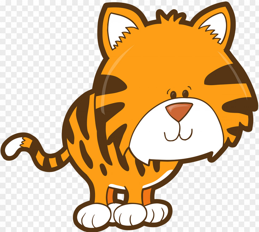 Cartoon Animal Baby Tigers Clip Art PNG