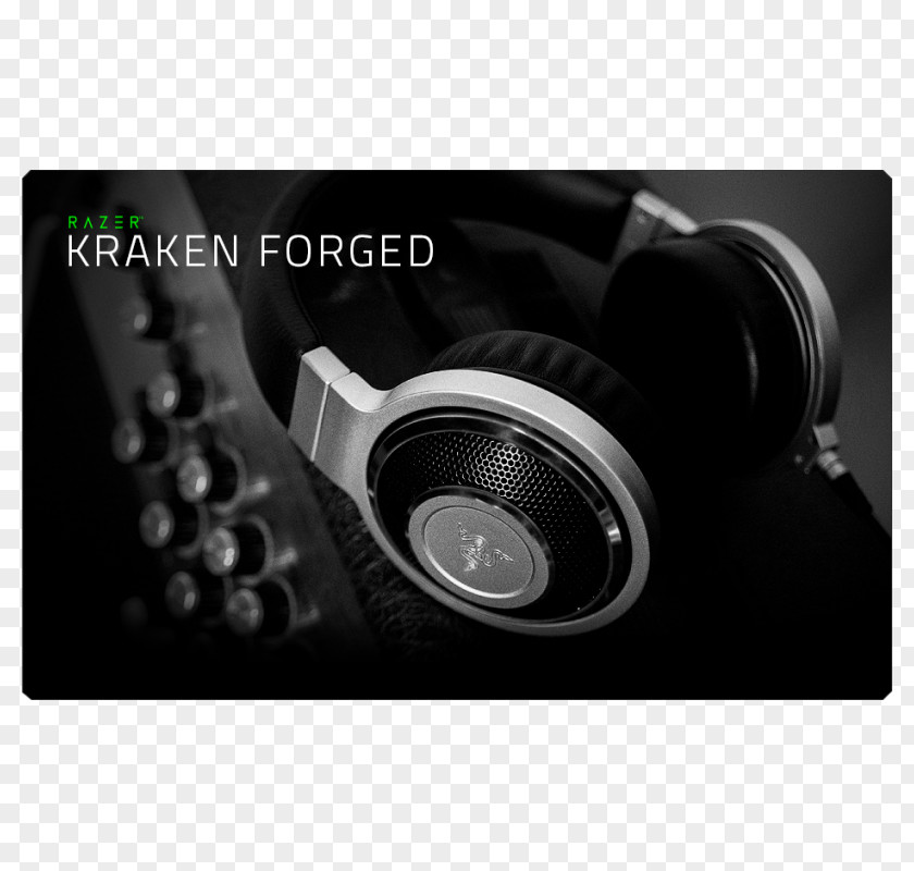 Headphones Metal Razer Kraken Forged Inc. PNG