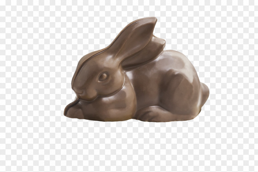 Little White Rabbit Hare Figurine PNG