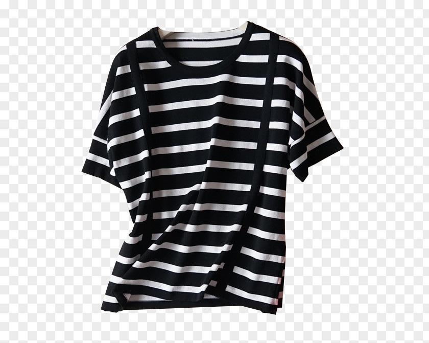 Taobao Women Striped Sleeve T-shirt Coat PNG