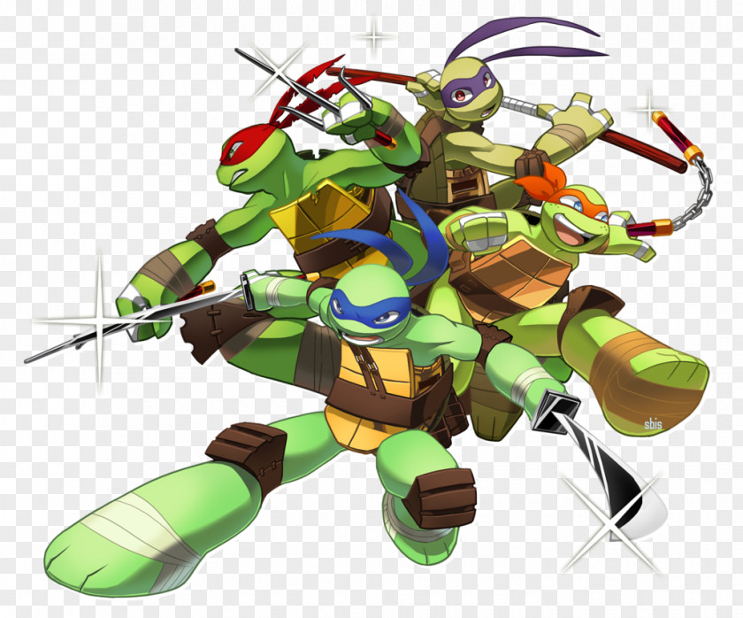 TMNT Raphael Michelangelo Donatello Leonardo Karai PNG