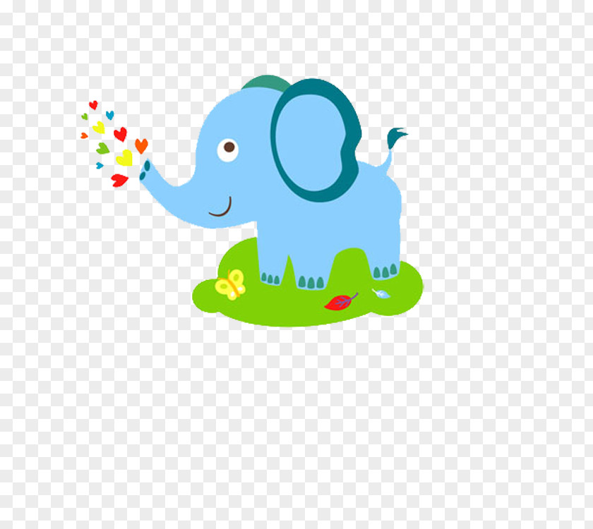 Elephant Blowing Bubbles Jade Drawing PNG