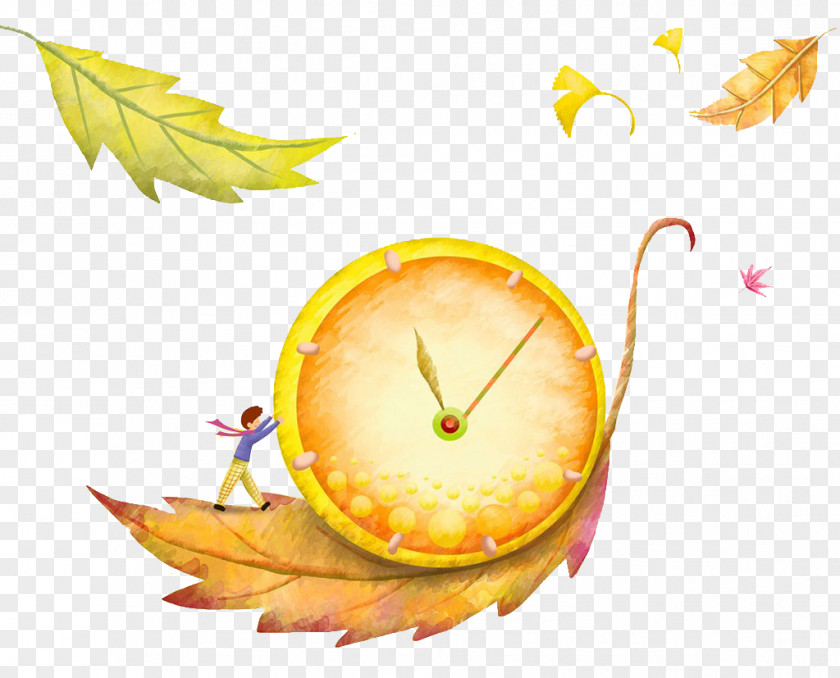 Leaves And Watches Leaf Watch PNG