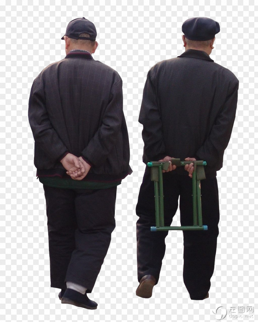 Old Man Back Material Download Computer File PNG