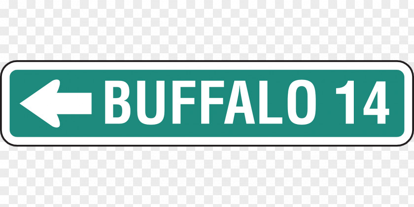 Road Sign Water Buffalo American Bison PNG