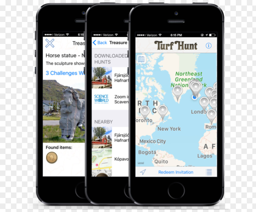 Scavenger Hunt Smartphone TurfHunt Mobile App Locatify Multimedia PNG