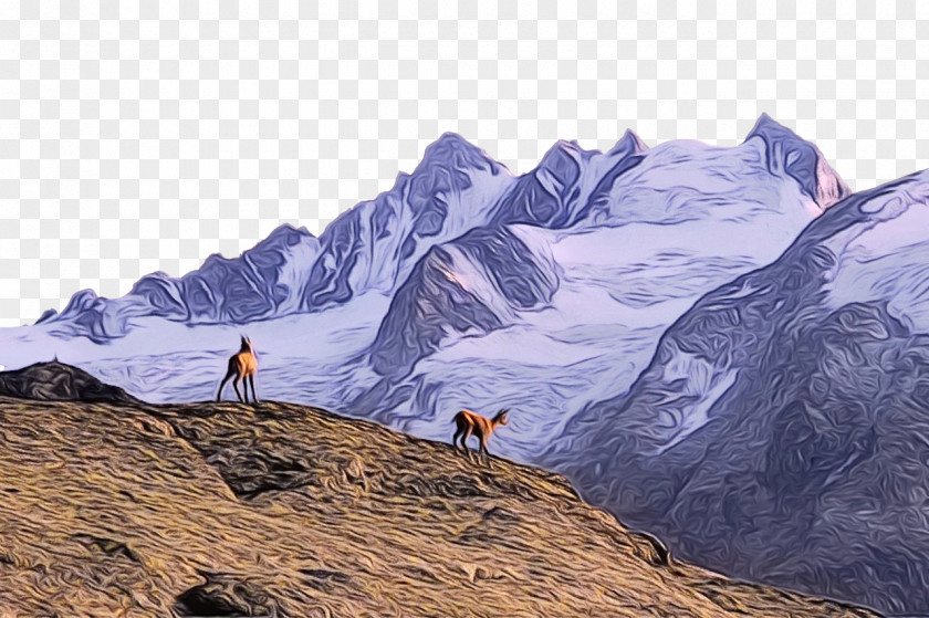 Terrain Mountain Range Alps Mount Scenery PNG