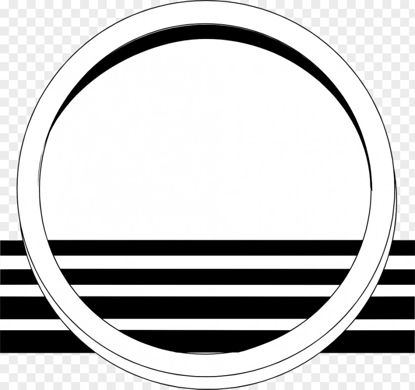 Circular Border Circle Black And White Clip Art PNG