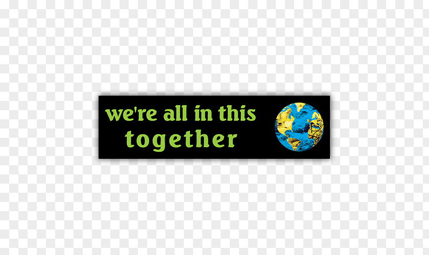 Flying Car Stickers Bumper Sticker Decal We're All In This Together Yellow PNG