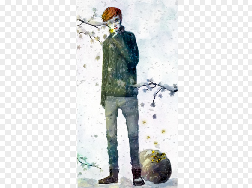 Painting Watercolor Costume Design Winter PNG