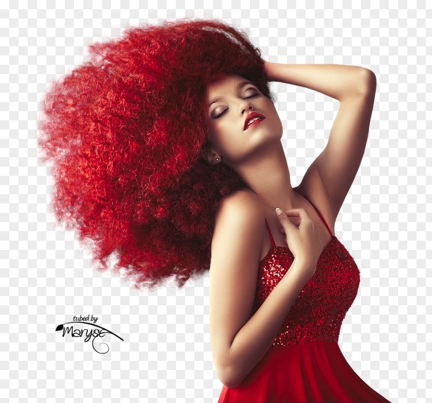 Portrait Femme Maryse Ouellet Red Hair Coloring PNG