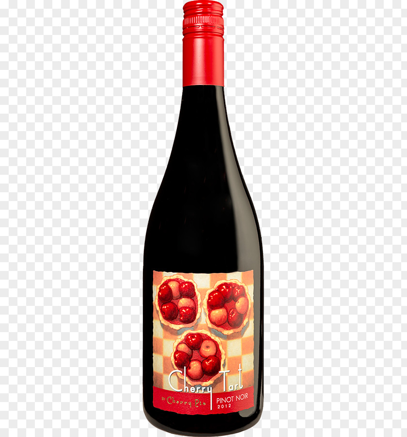 Sour Cherry Pinot Noir Red Wine Tart Liqueur PNG