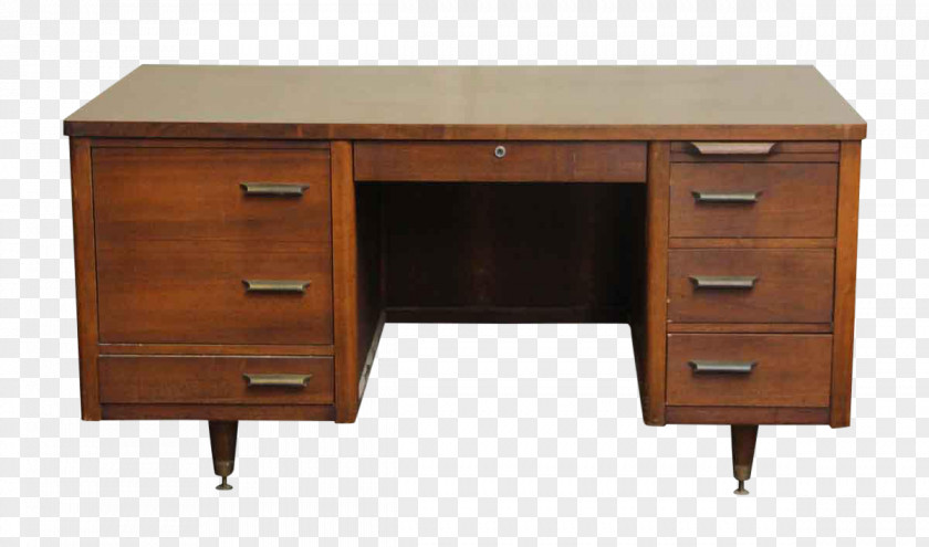 Table Desk Furniture Mid-century Modern Drawer PNG