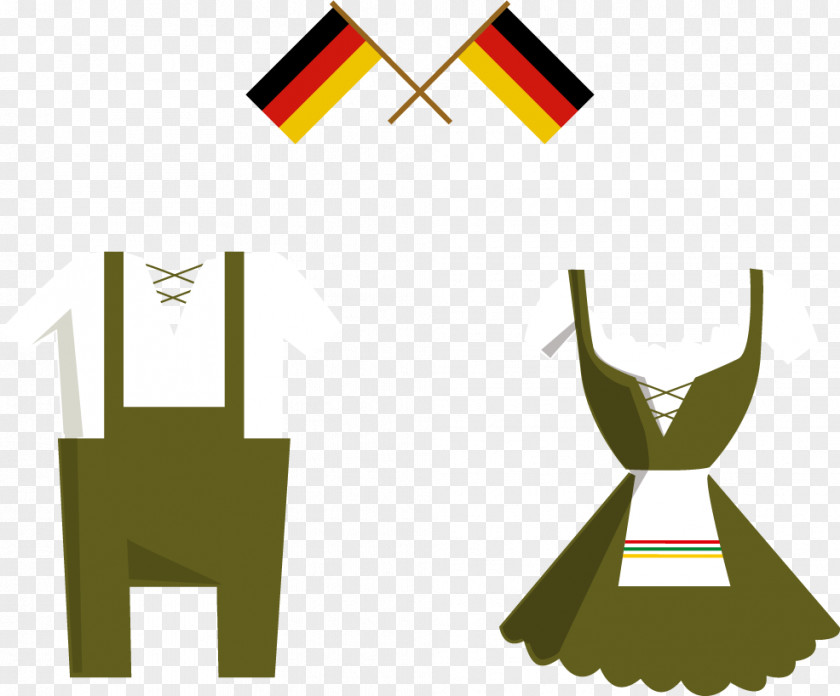 Vector German Flag And Bartender Apparel Germany Oktoberfest Illustration PNG