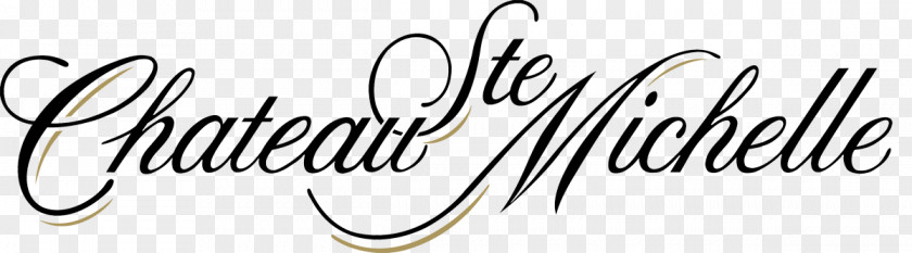 Chateau Ste. Michelle Calligraphy Brand Font Logo PNG