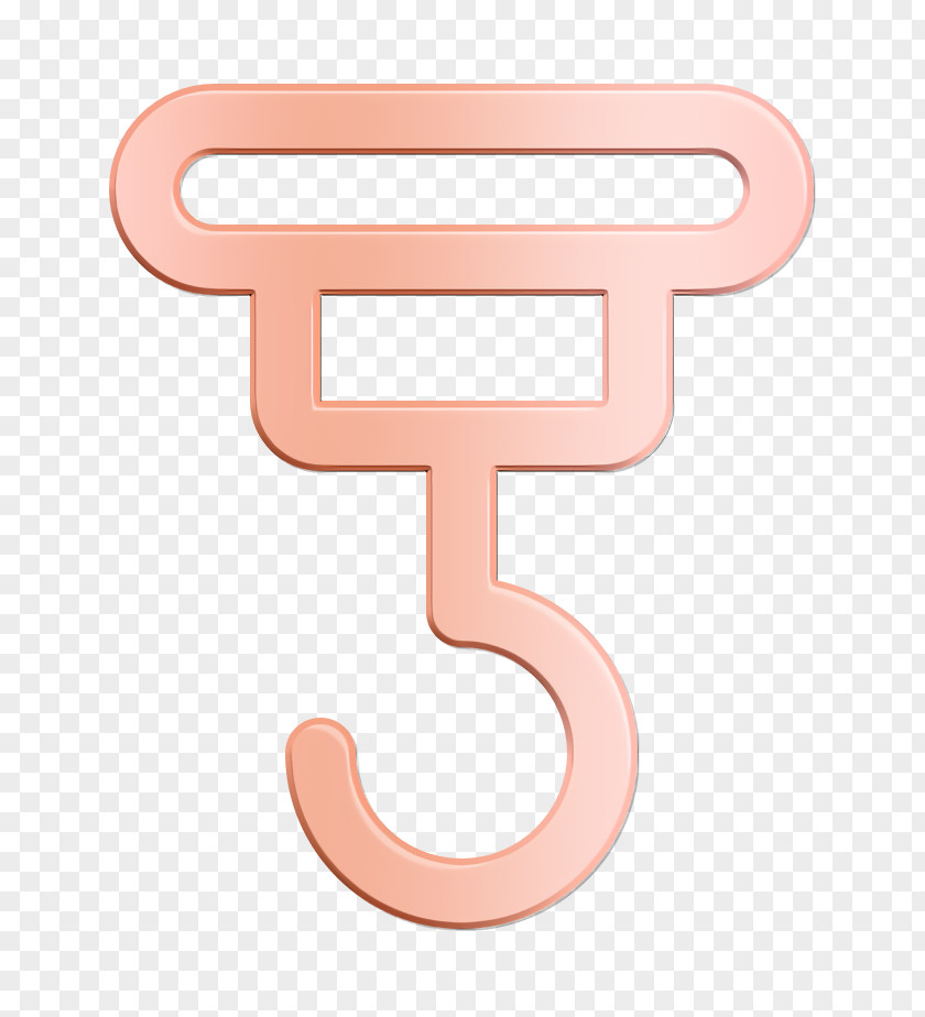 Crane Icon Manufacturing Hook PNG