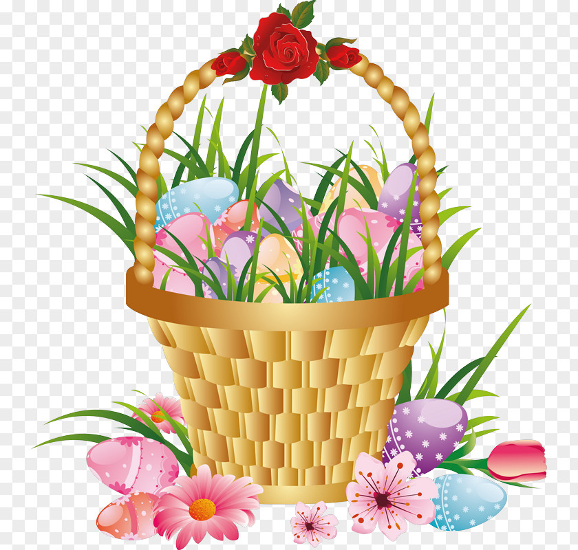 Easter Basket Stick Vector Graphics Bunny Image PNG