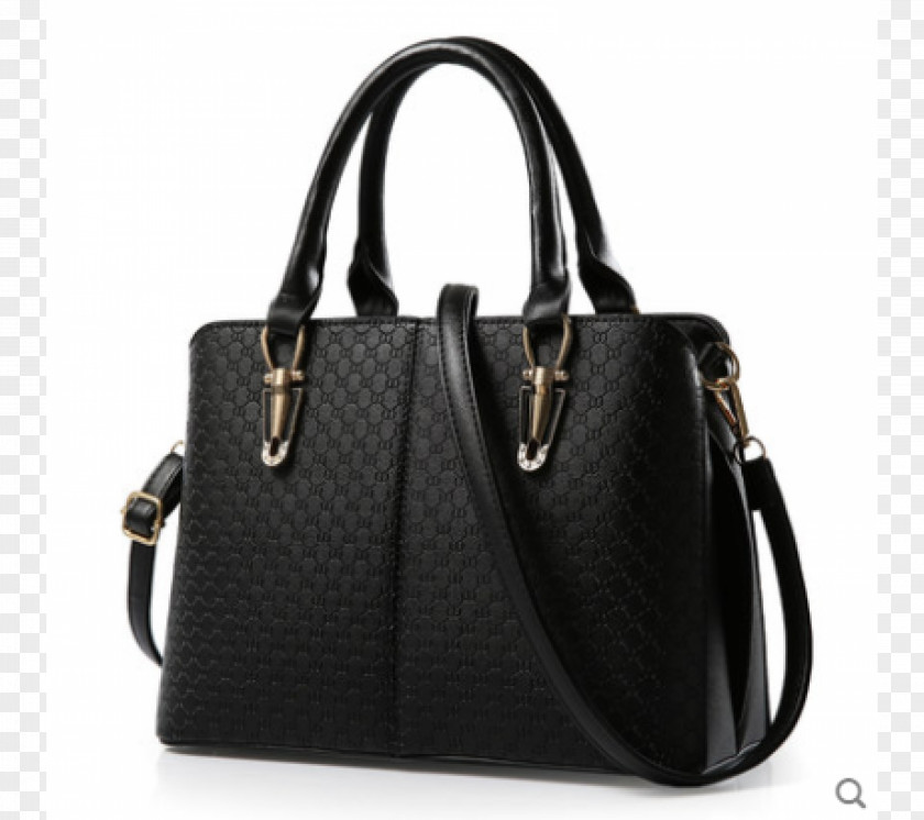 European-style Luxury Handbag Tote Bag Leather Zipper PNG