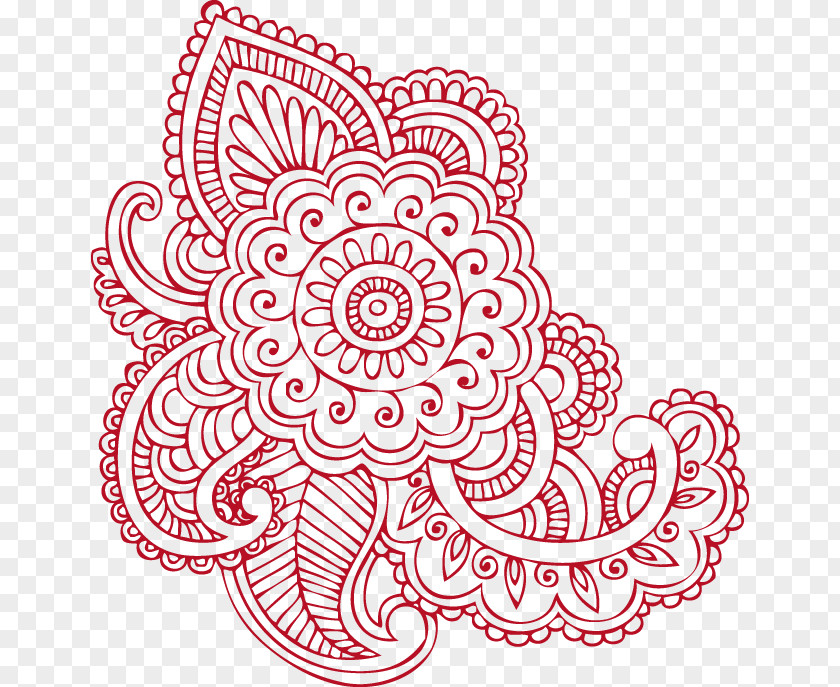 Henna Mehndi Tattoo Drawing Flower PNG
