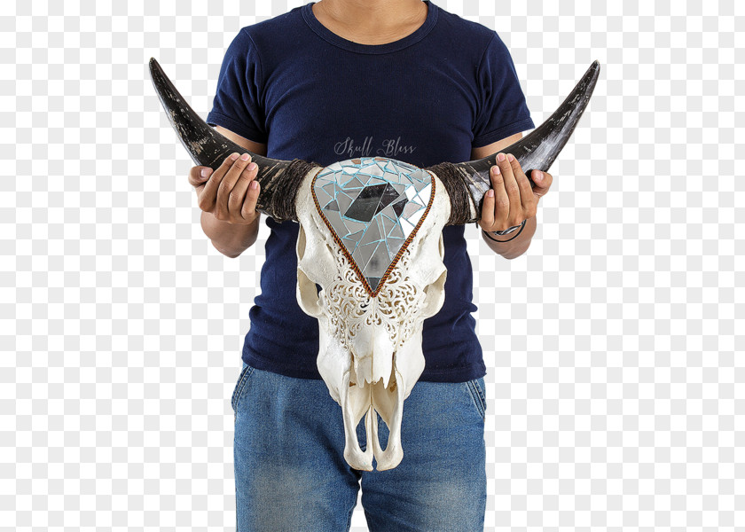 Skull XL Horns Antler Neck PNG