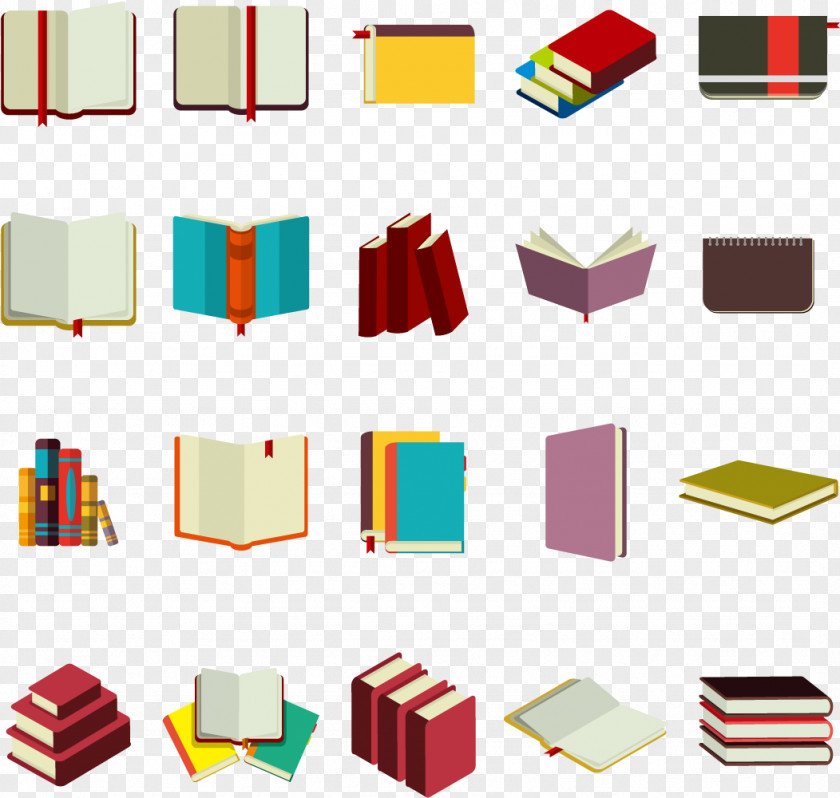 Vector Collection Of Books Book Clip Art PNG