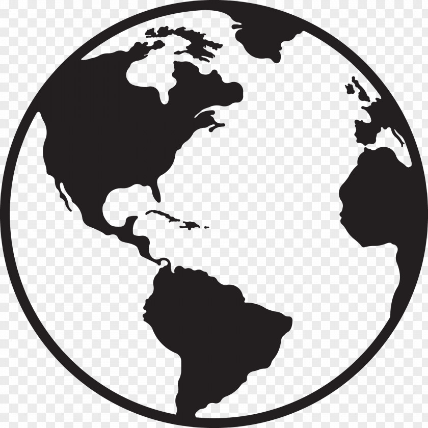 Vector Map Of The World Globe Earth Clip Art PNG
