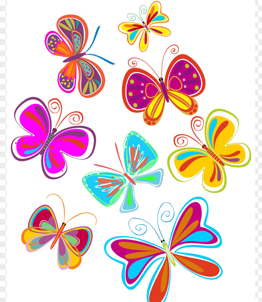 Butterfly Cartoon Clip Art PNG