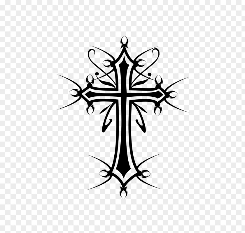 Design Cross Drawing Tattoo PNG