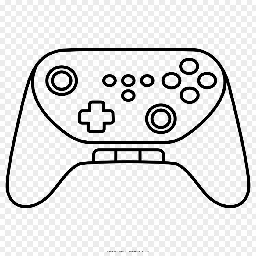 Gamepad Wii Video Game Consoles Coloring Book Drawing Clip Art PNG