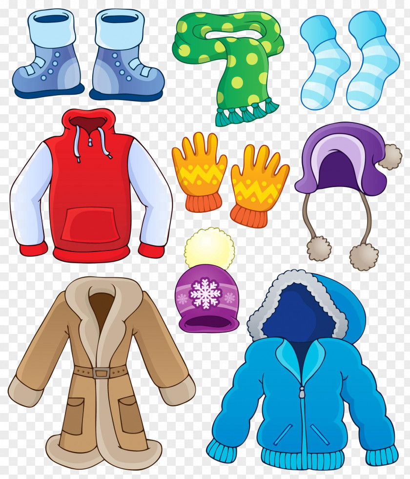 Painted Warm Winter Goods Clothing Stock Photography Clip Art PNG