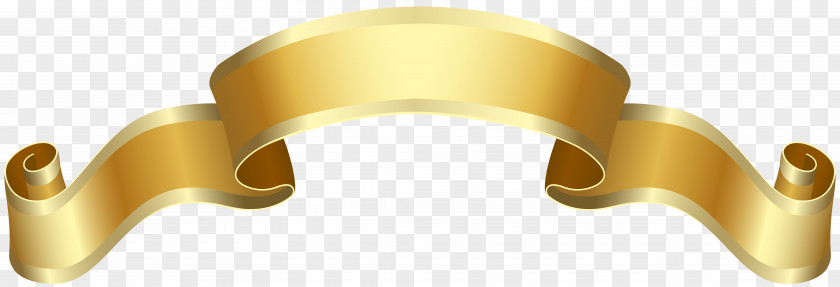 Banner Gold Deco Clip Art Image PNG